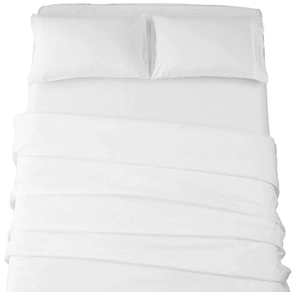 Bed Sheet Set (White, Full) - Picture 6 of 13